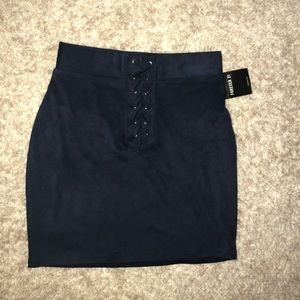 Women’s suede skirt